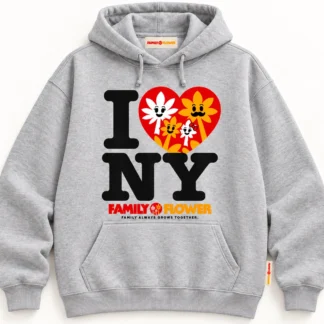 I Love NY Family Pullover — Heather Grey