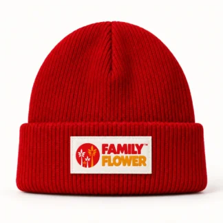 Knit Beanie — Red